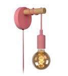 Kinkiety wiszące - Lucide PAULIEN Ścienna Różowy 1xE27 Styl Nowoczesny 08227/01/66 - product 1