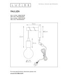 Kinkiety wiszące - Lucide PAULIEN Ścienna Różowy 1xE27 Styl Nowoczesny 08227/01/66 - product 6