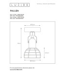 Reflektory sufitowe - Lucide PAULIEN Ścienna Kierunkowa Niebieski 1xE27 Styl Nowoczesny 08927/01/35 - produkt 5