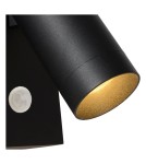 Lampy zewnętrzne z czujnikiem ruchu - Lucide TAYLOR Ścienna Kierunkowa Czarny 1xGU10 IP54 Czujnik Ruchu i Zmierzchu 09831/01/30 - produkt 4
