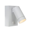 Lampy zewnętrzne z czujnikiem ruchu - Lucide TAYLOR Ścienna Kierunkowa Biały 1xGU10 IP54 Czujnik Ruchu i Zmierzchu 09831/01/31 - produkt 1