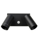Lampy zewnętrzne z czujnikiem ruchu - Lucide TAYLOR Ścienna Kierunkowa Czarny 2xGU10 IP54 Czujnik Ruchu i Zmierzchu 09831/02/30 - produkt 2