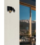 Lampy zewnętrzne z czujnikiem ruchu - Lucide TAYLOR Ścienna Kierunkowa Czarny 2xGU10 IP54 Czujnik Ruchu i Zmierzchu 09831/02/30 - produkt 3