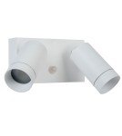Lampy zewnętrzne z czujnikiem ruchu - Lucide TAYLOR Ścienna Kierunkowa Biały 2xGU10 IP54 Czujnik Ruchu i Zmierzchu 09831/02/31 - produkt 2