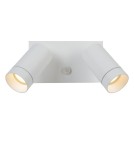 Lampy zewnętrzne z czujnikiem ruchu - Lucide TAYLOR Ścienna Kierunkowa Biały 2xGU10 IP54 Czujnik Ruchu i Zmierzchu 09831/02/31 - produkt 3