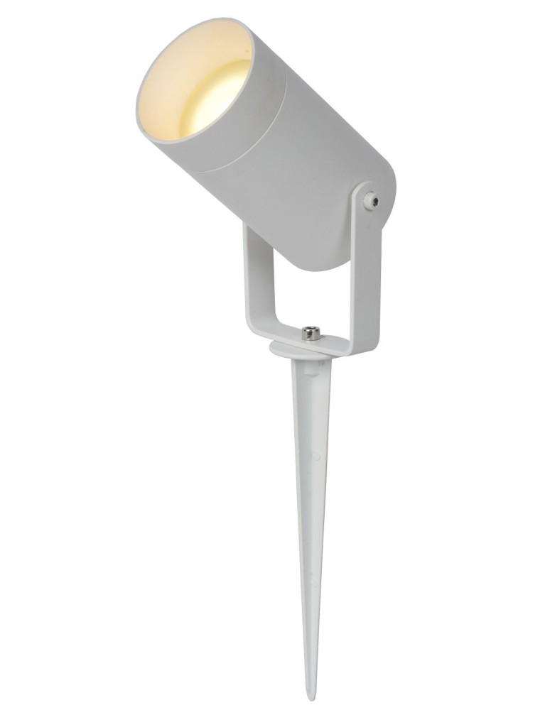 Lucide TAYLOR Reflektor Ogrodowy z Klinem Biały 1xGU10 IP54 09832/01/31
