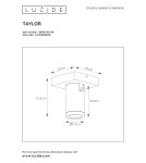 Lampy sufitowe łazienkowe - Lucide TAYLOR Reflektor Sufitowy Czarny 1xGU10 IP44 09930/05/30 - produkt 5