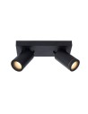 Lucide TAYLOR Reflektor Sufitowy Czarny 2xGU10 IP44 09930/10/30