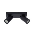 Lampy sufitowe łazienkowe - Lucide TAYLOR Reflektor Sufitowy Czarny 2xGU10 IP44 09930/10/30 - produkt 2
