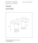 Lampy sufitowe łazienkowe - Lucide TAYLOR Reflektor Sufitowy Biały 2xGU10 IP44 09930/10/31 - produkt 8