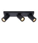 Lampy sufitowe łazienkowe - Lucide TAYLOR Reflektor Sufitowy Czarny 3xGU10 IP44 09930/15/30 - produkt 1