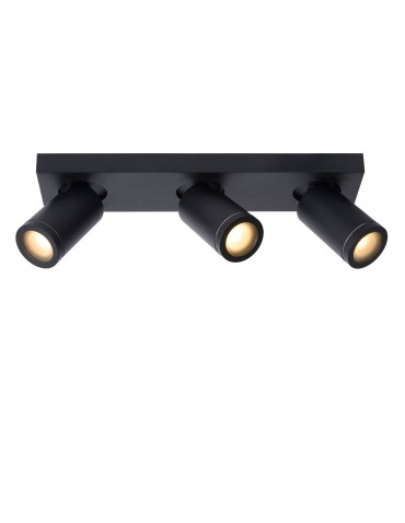 Lucide TAYLOR Reflektor Sufitowy Czarny 3xGU10 IP44 09930/15/30