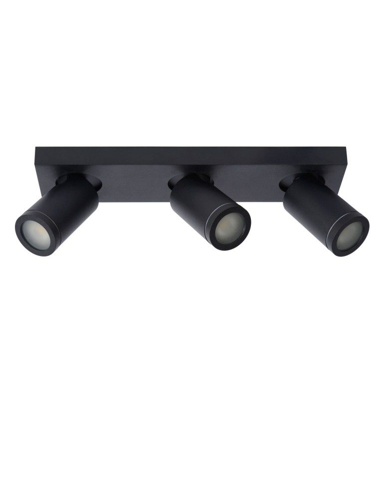 Lucide TAYLOR Reflektor Sufitowy Czarny 3xGU10 IP44 09930/15/30