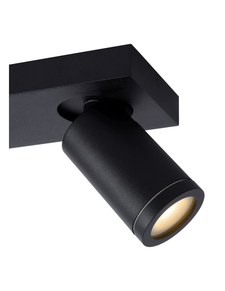 Lucide TAYLOR Reflektor Sufitowy Czarny 3xGU10 IP44 09930/15/30