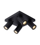 Lampy sufitowe łazienkowe - Lucide TAYLOR Reflektor Sufitowy Czarny 4xGU10 IP44 09930/20/30 - produkt 1