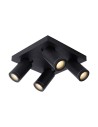 Lucide TAYLOR Reflektor Sufitowy Czarny 4xGU10 IP44 09930/20/30