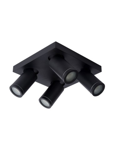 Lucide TAYLOR Reflektor Sufitowy Czarny 4xGU10 IP44 09930/20/30 - produkt 2