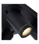 Lampy sufitowe łazienkowe - Lucide TAYLOR Reflektor Sufitowy Czarny 4xGU10 IP44 09930/20/30 - produkt 4