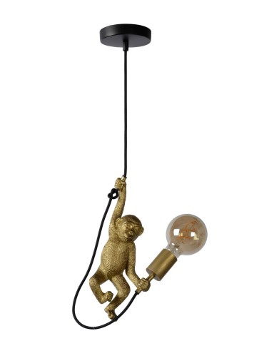 Lucide EXTRAVAGANZA CHIMP Wisząca Czarny 1xE27 Styl Retro 10402/01/30 - produkt 2