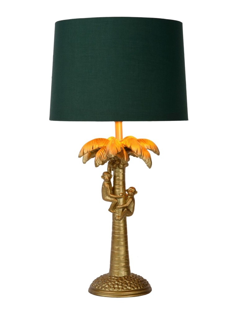 Lampy stołowe designerskie - Lucide EXTRAVAGANZA COCONUT Stołowa Złoty Matowy/Mosiądz 1xE27 Styl Retro 10505/81/02 - produkt kolory-swiatla.pl 1
