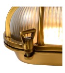 Kinkiety zewnętrzne - Lucide DUDLEY Ścienna Złoty Matowy/Mosiądz 1xE27 Styl Retro IP65 11891/20/02 - product 6