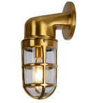 Kinkiety zewnętrzne - Lucide DUDLEY Ścienna Złoty Matowy/Mosiądz 1xE27 Styl Retro IP65 11892/01/02 - product 1
