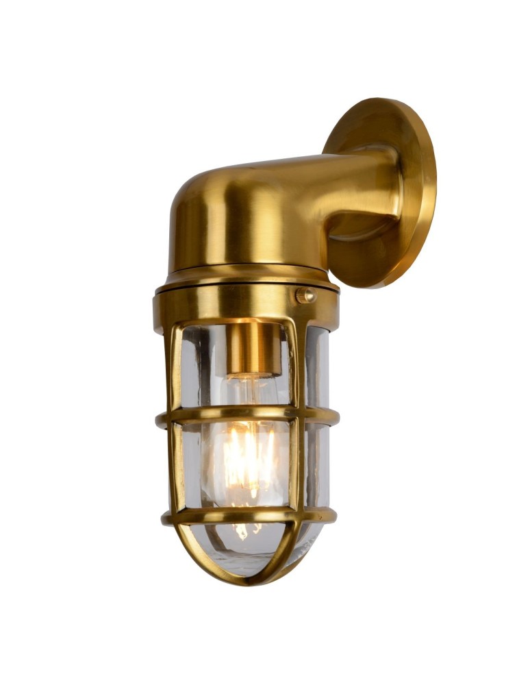 Lucide DUDLEY Ścienna Złoty Matowy/Mosiądz 1xE27 Styl Retro IP65 11892/01/02