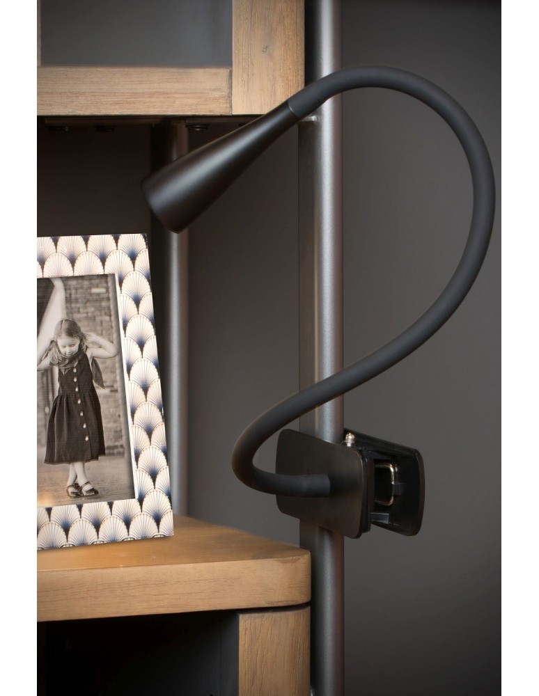 Lucide ZOZY Biurkowa z Uchwytem Czarny 1xLED Styl Nowoczesny 18256/03/30