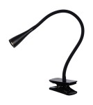 Lampki biurkowe - Lucide ZOZY Biurkowa z Uchwytem Czarny 1xLED Styl Nowoczesny 18256/03/30 - produkt 5