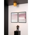 Oprawy sufitowe na wymienne źródło światła - Lucide TUBE Reflektor Sufitowy Złoty Matowy/Mosiądz 1xGU10 Styl Nowoczesny 22953/01/02 - produkt 3