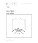 Oprawy sufitowe na wymienne źródło światła - Lucide TUBE Reflektor Sufitowy Złoty Matowy/Mosiądz 1xGU10 Styl Nowoczesny 22953/01/02 - produkt 4