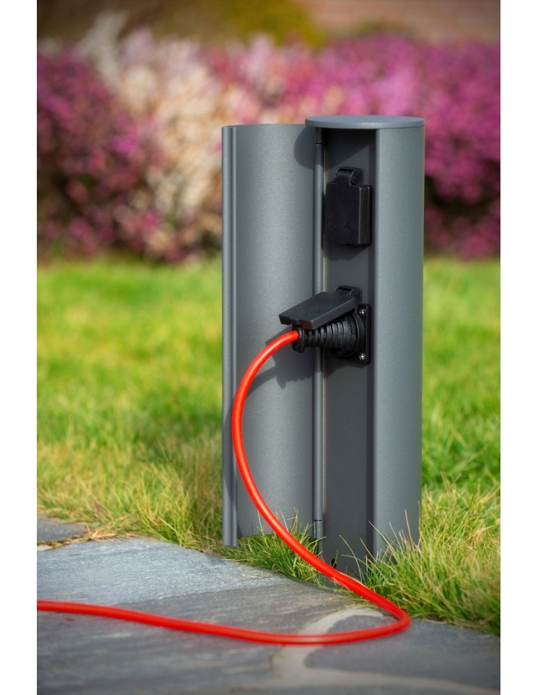 Lucide POWERPOINT Słupek Ogrodowy z Zasilaniem Antracytowy 0x Styl Nowoczesny IP44 27849/02/29