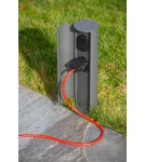 Lampy ogrodowe stojące - Lucide POWERPOINT Słupek Ogrodowy z Zasilaniem Antracytowy 0x Styl Nowoczesny IP44 27849/12/29 - produkt 5