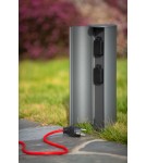 Lampy ogrodowe stojące - Lucide POWERPOINT Słupek Ogrodowy z Zasilaniem Antracytowy 0x Styl Nowoczesny IP44 27849/12/29 - produkt 6