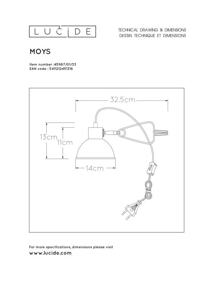 Lampy stołowe - Lucide MOYS Biurkowa z Uchwytem Zielony 1xE27 Styl Retro 45987/01/33 - product kolory-swiatla.pl 8