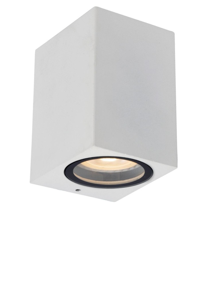 Kinkiety zewnętrzne - Lucide ZARO Ścienna Kierunkowa Biały 1xGU10 Styl Nowoczesny IP44 69800/01/31 - produkt kolory-swiatla.pl 1