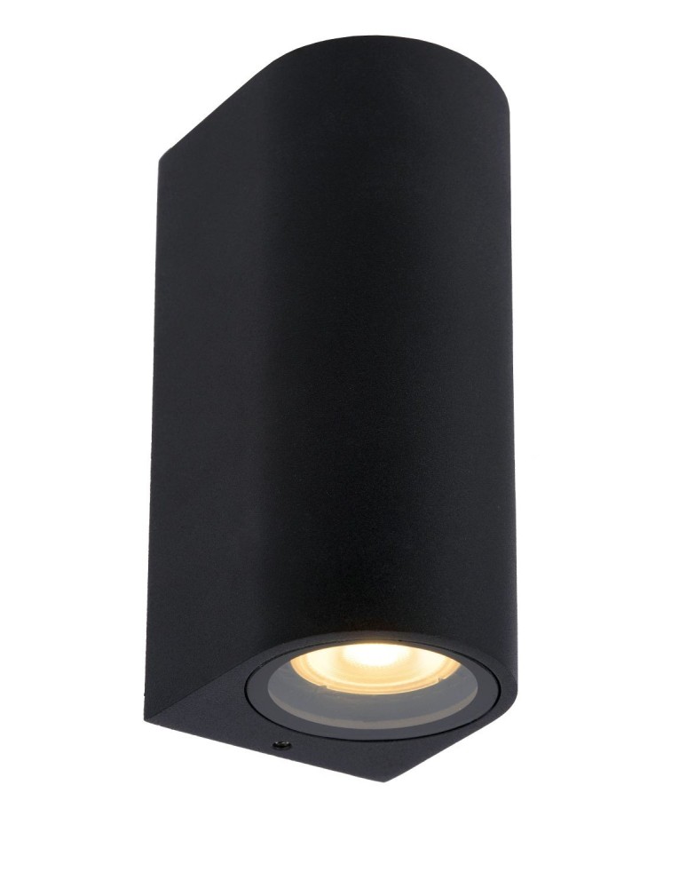 Kinkiety zewnętrzne - Lucide ZARO Ścienna Kierunkowa Czarny 2xGU10 Styl Nowoczesny IP44 69801/02/30 - produkt kolory-swiatla.pl 1