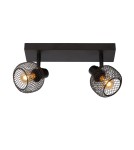 Lampy sufitowe reflektory - Lucide MAREN Reflektor Sufitowy Czarny 2xE14 Styl Retro 77978/02/30 - product 1