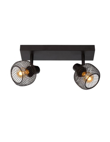Lucide MAREN Reflektor Sufitowy Czarny 2xE14 Styl Retro 77978/02/30