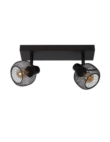 Lucide MAREN Reflektor Sufitowy Czarny 2xE14 Styl Retro 77978/02/30 - produkt 2