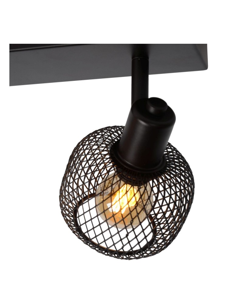 Lucide MAREN Reflektor Sufitowy Czarny 2xE14 Styl Retro 77978/02/30