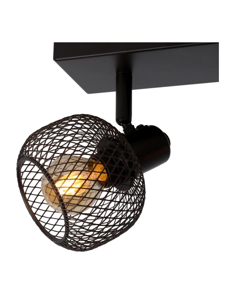 Lucide MAREN Reflektor Sufitowy Czarny 2xE14 Styl Retro 77978/02/30