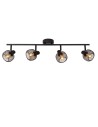 Lucide MAREN Reflektor Sufitowy Czarny 4xE14 Styl Retro 77978/04/30