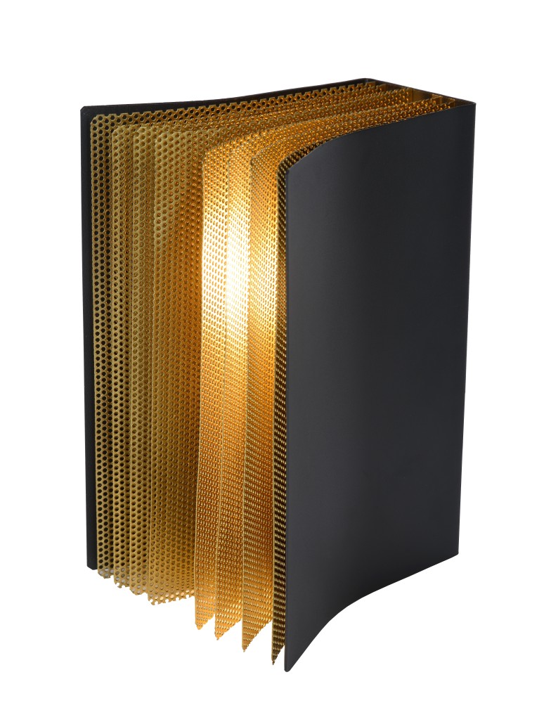 Lampy stołowe designerskie - Lucide EXTRAVAGANZA LIVRET Stołowa Czarny 1xE14 Styl Retro 78596/01/30 - produkt kolory-swiatla.pl 1
