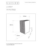 Lampy stołowe designerskie - Lucide EXTRAVAGANZA LIVRET Stołowa Czarny 1xE14 Styl Retro 78596/01/30 - product 8