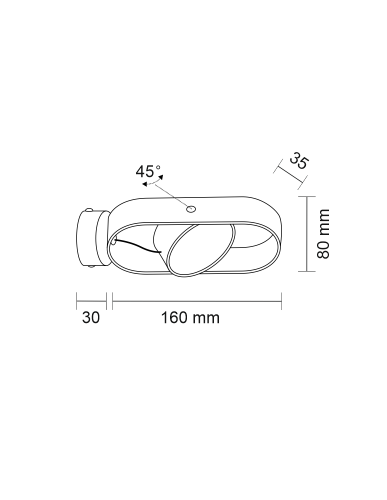 Kinkiety - Shilo FUROKU LED 6W 600lm CRI90 czarny kinkiet 7976 - product kolory-swiatla.pl 2