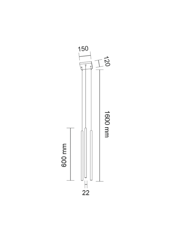 Lampy wiszące - Shilo KOSAME 3xG9 czarny wisząca 7846 - produkt kolory-swiatla.pl 2