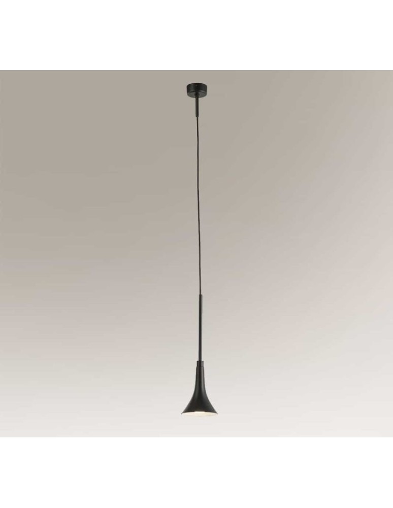 Lampy wiszące LED - Shilo KANZAKI LED 4,5W 450lm czarny wisząca 7940 - produkt kolory-swiatla.pl 1