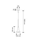 Lampy wiszące LED - Shilo KANZAKI LED 4,5W 450lm czarny wisząca 7940 - product 2