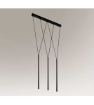 Lampy wiszące - Shilo MIAKI 3xG9 czarny wisząca 7946 - produkt 1